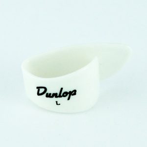 DUNLOP WHITE LEFT-HANDED Large Thumb Pick