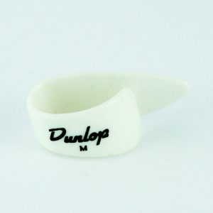 DUNLOP WHITE LEFT-HANDED Medium Thumb Pick