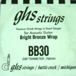 Single GHS BB30 Bright Bronze Wound Strings