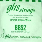 Single GHS BB52 Bright Bronze Wound Strings