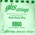 Single GHS BB60 Bright Bronze Wound Strings