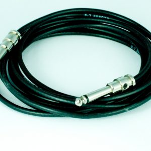 George L’s Pre-made Black .155 cable x 10 ft. with standard Nickel Straight plugs.