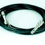 George L’s Pre-made .155 cable 10 ft. with Nickel Straight & Right Angle 1/4″ plugs