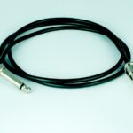 George L’s Pre-made .155 cable 3 ft. with Nickel Straight & Right Angle 1/4″ plugs