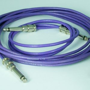 George L’s Pre-made Black .155 cables, 3 ft. & 10 ft. with standard Nickel Straight plugs