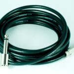 George L’s Pre-made .225 cable 10 ft. with Nickel Straight & Right Angle 1/4″ Plugs