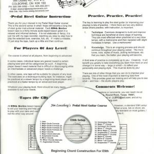 Jim Loessberg JL39 – Beginning Chord Construction Tab & CD – E9th